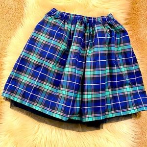 Lands' End Kids Plaid Skirt